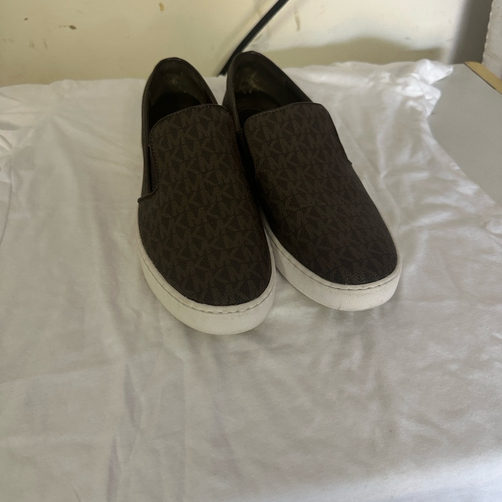 Michael Kors Brown Slip-On Loafers